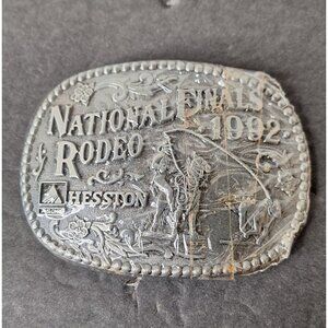 1992 HESSTON National Finals  Rodeo Belt Buckle NOS NEW